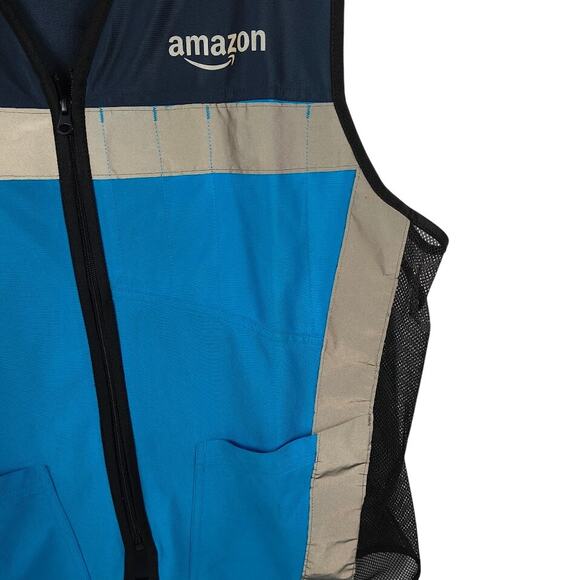 Amazon XL Full Zip Vest Work Uniform High Visibility - Picture 2 of 5